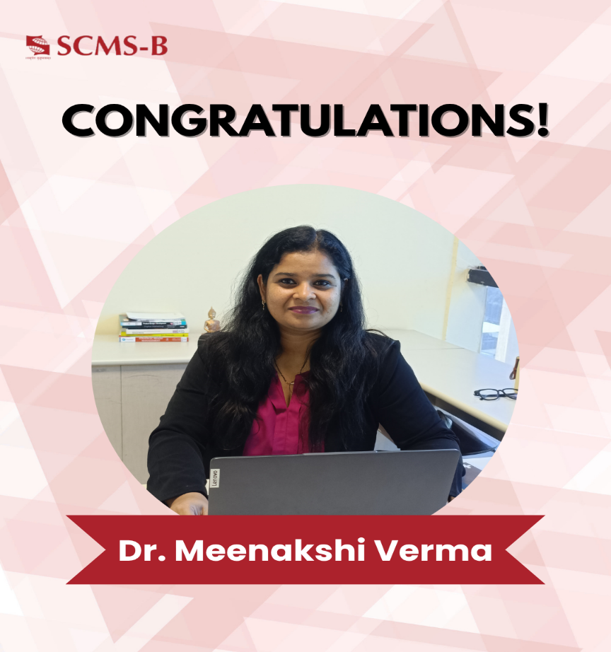 Faculty achievement recognition at SCMS Bengaluru BBA institute